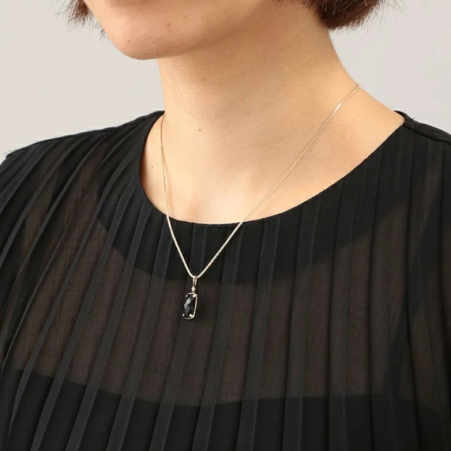 新作入荷!! agete ブラックカルセドニーネックレスチャーム