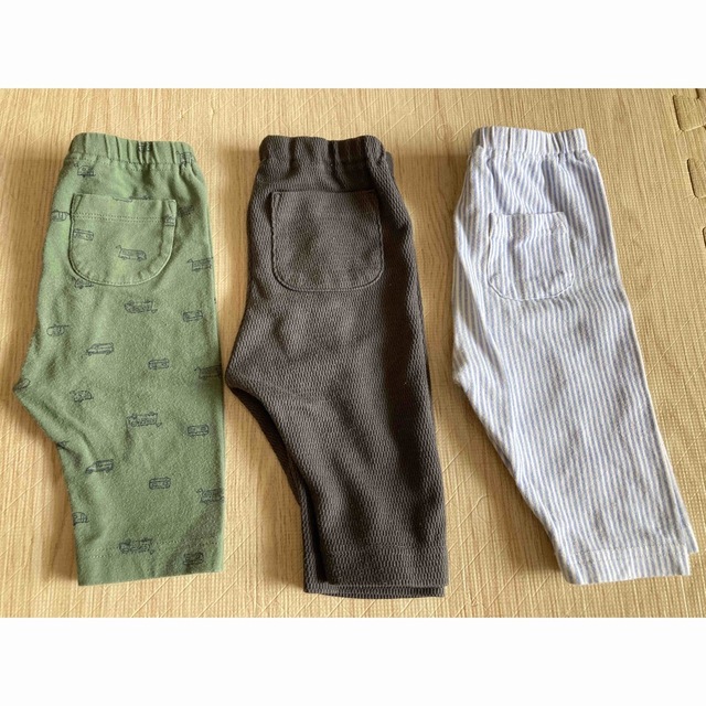 ユニクロ　ズボン　パンツ　七部丈　サイズ80 キッズ/ベビー/マタニティのベビー服(~85cm)(パンツ)の商品写真