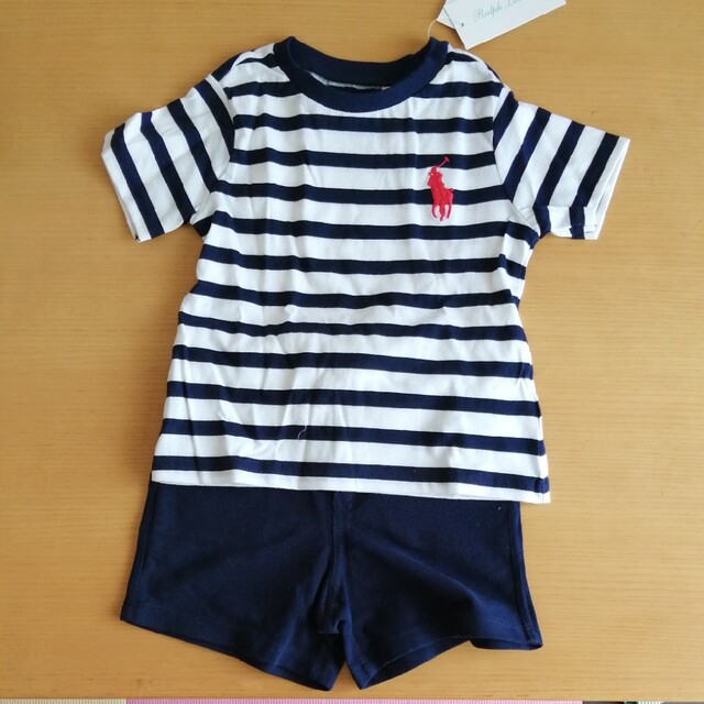 Ralph Lauren(ラルフローレン)のラルフローレン Tシャツ パンツ 上下セット 85cm キッズ/ベビー/マタニティのベビー服(~85cm)(Ｔシャツ)の商品写真