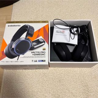 スティールシリーズ(SteelSeries)のSteelSeries ARCTIS PRO ＋ GameDAC 付属品有(ヘッドフォン/イヤフォン)