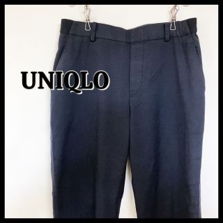 UNIQLO ユニクロ　M ズボン　ロングパンツ　ブラック(カジュアルパンツ)