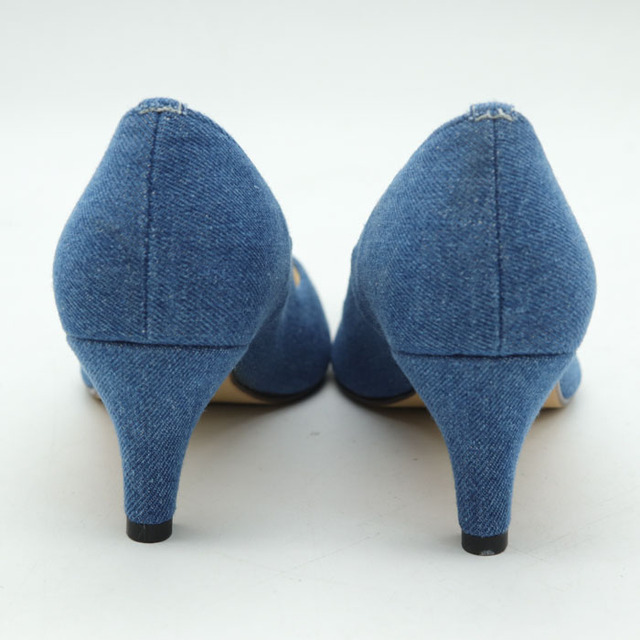 エスペランサ パンプス 美品 ポインテッドトゥ デニム地 ミドルヒール 日本製 シューズ 靴 レディース 22.5cmサイズ ブルー ESPERANZA レディースの靴/シューズ(ハイヒール/パンプス)の商品写真