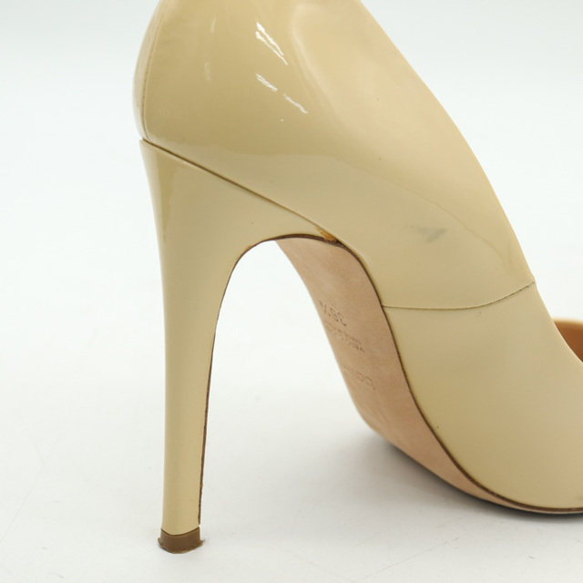 バリン ポインテッドトゥパンプス イタリア製 エナメルレザー ハイヒール シューズ 靴 レディース 36.5サイズ ベージュ ballin レディースの靴/シューズ(ハイヒール/パンプス)の商品写真
