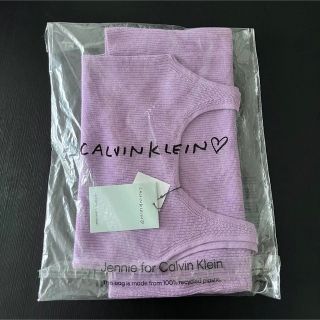 カルバンクライン(Calvin Klein)のJennie for Calvin Klein ニットミニドレス(ミニワンピース)