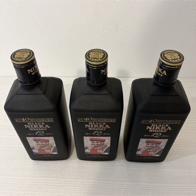 超貴重!ブラックニッカ12年【誕生40周年記念限定品】3本セット 新品未開封