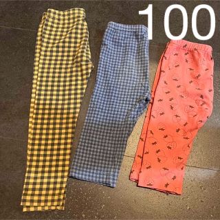 ユニクロ(UNIQLO)のユニクロ レギンス パンツ 100サイズ 10分丈 7分丈 3点セット(パンツ/スパッツ)