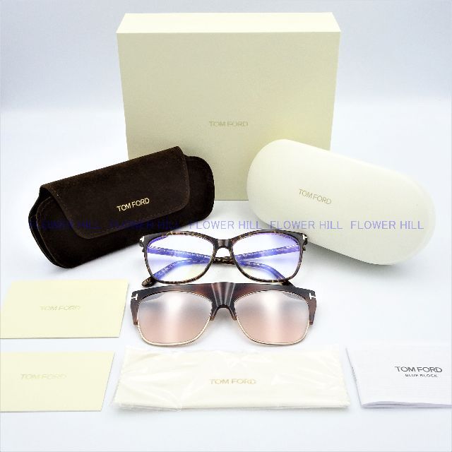 TOM FORD TF5690-B 056 クリップサングラス メガネ ハバナ | www