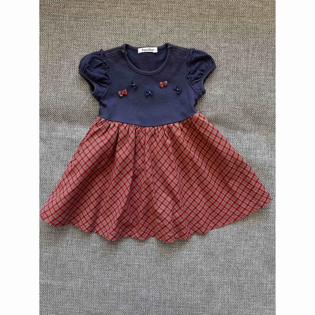 familiar(ファミリア)のfamiliar ワンピース　90 キッズ/ベビー/マタニティのキッズ服女の子用(90cm~)(ワンピース)の商品写真