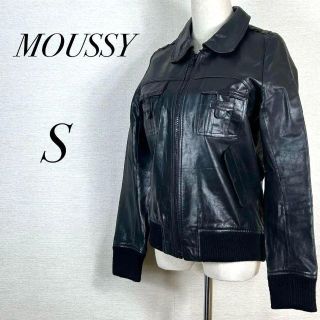 moussy 羊革 レザージャケット ブルゾン