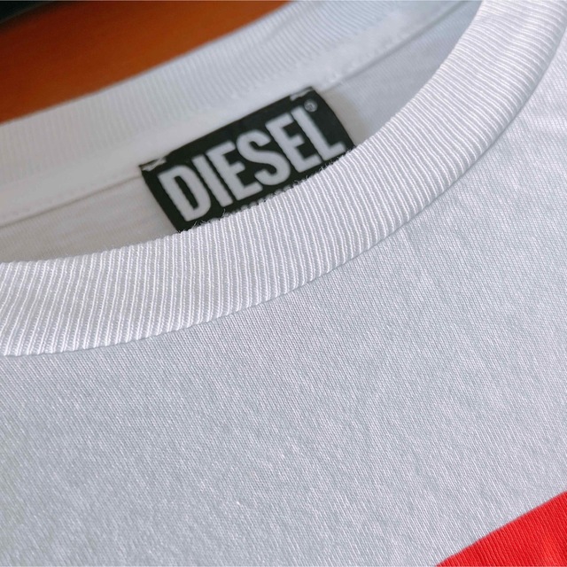 DIESEL(ディーゼル)のDIESEL ディーゼル　disturb ロゴTシャツ美品　白 レディースのトップス(Tシャツ(半袖/袖なし))の商品写真