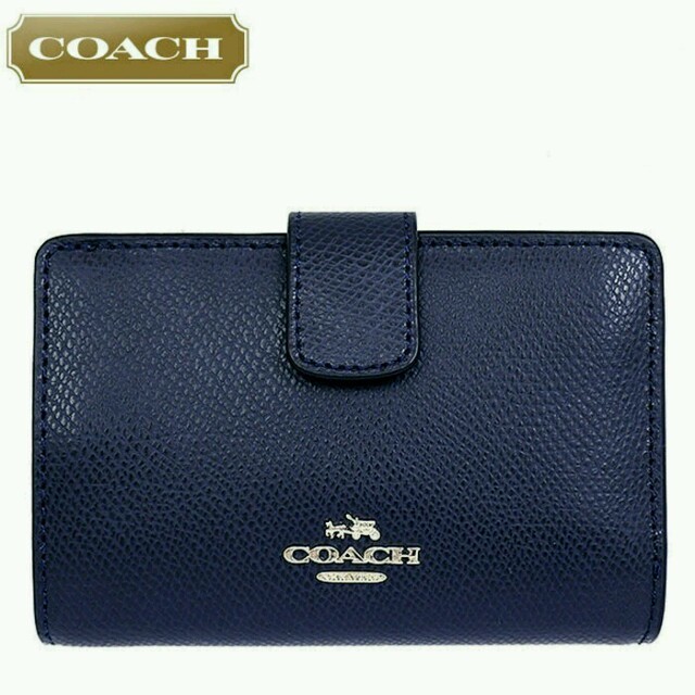 COACH(コーチ)の新品♡COACH 二つ折り財布 F54010 ミッドナイト レディースのファッション小物(財布)の商品写真