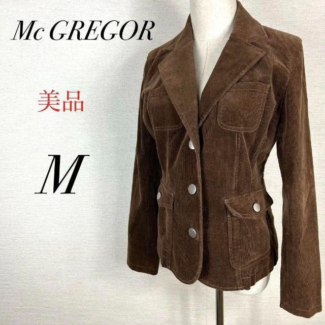 McGREGOR(マックレガー)の美品　コットン混　テーラードジャケットコート　厚手　フォーマル　オケージョン レディースのジャケット/アウター(テーラードジャケット)の商品写真
