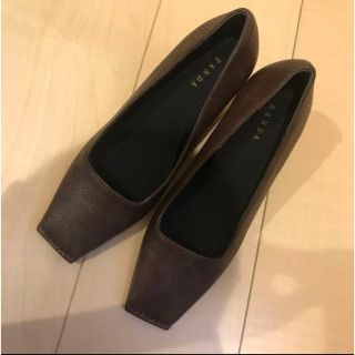 ランダ(RANDA)の♡新品♡RANDA♡ トゥステッチチャンキーヒール♡ブラウン♡(ハイヒール/パンプス)