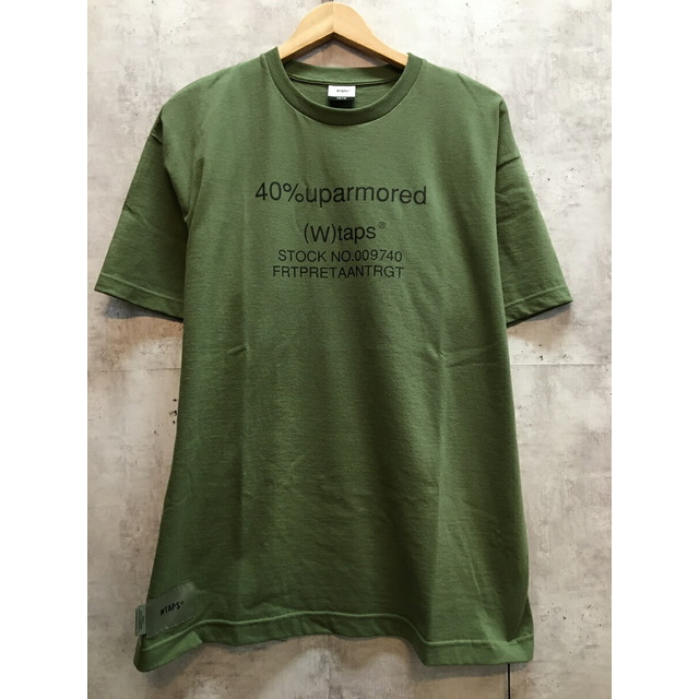 WTAPS 40PCT UPARMORED SS COTTON ダブルタップス Tシャツ 22ss  221ATDT-STM05S【中古】【004】【岩】 | フリマアプリ ラクマ