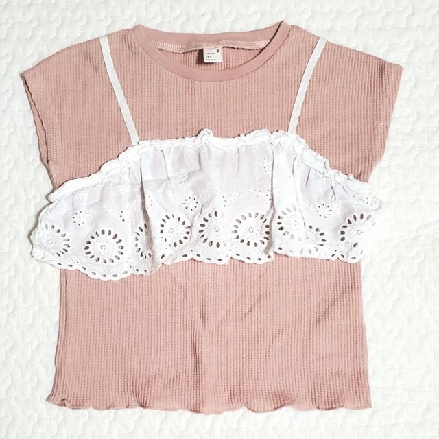 apres les cours(アプレレクール)のアプレレクール♡レースTシャツ キッズ/ベビー/マタニティのキッズ服女の子用(90cm~)(Tシャツ/カットソー)の商品写真