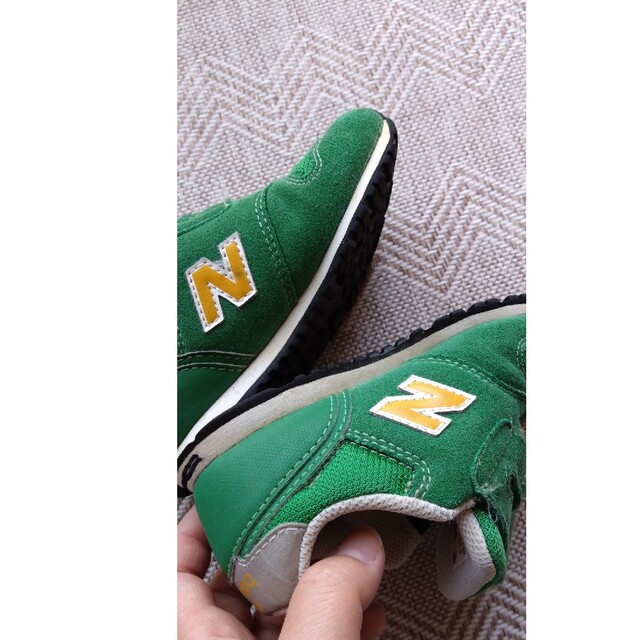 New Balance(ニューバランス)のnew balance373🟢サイズ15.5、中古スニーカー キッズ/ベビー/マタニティのベビー靴/シューズ(~14cm)(スニーカー)の商品写真