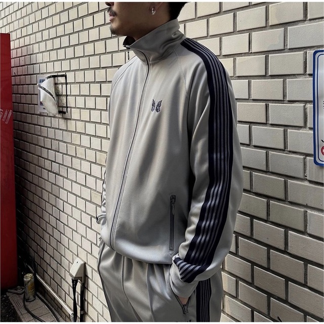 希少 needles studios 別注 トラックジャケット 23ss グレー-