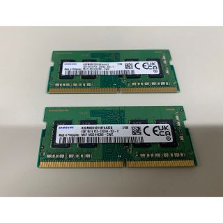 サムスン(SAMSUNG)のメモリ SAMSUNG 4GB 1R×16 PC4  ×2枚　8GB(PCパーツ)