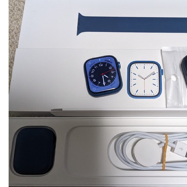 Care付、美品】Apple Watch セルラー ブルーアルミ 45mm
