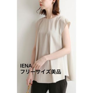 イエナ(IENA)のIENA ノースリーブブラウス クルーネックフレアトップス(シャツ/ブラウス(半袖/袖なし))