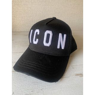 ディースクエアード(DSQUARED2)の【新品・未使用】DSQUARED2 ICON ロゴ ベースボールキャップブラック(キャップ)