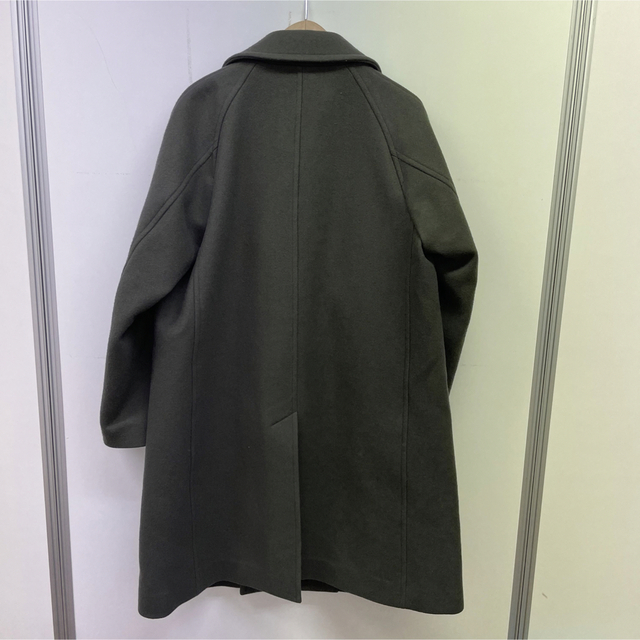 Scye Super140 Wool Melton D.B Overcoat