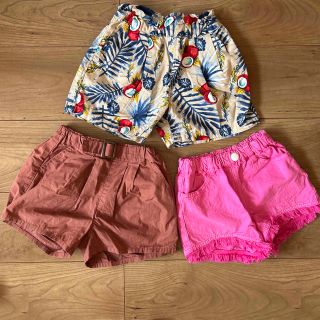 オーシャンアンドグラウンド(OCEAN&GROUND)のショートパンツ　女の子　90.95 まとめ売り(パンツ/スパッツ)