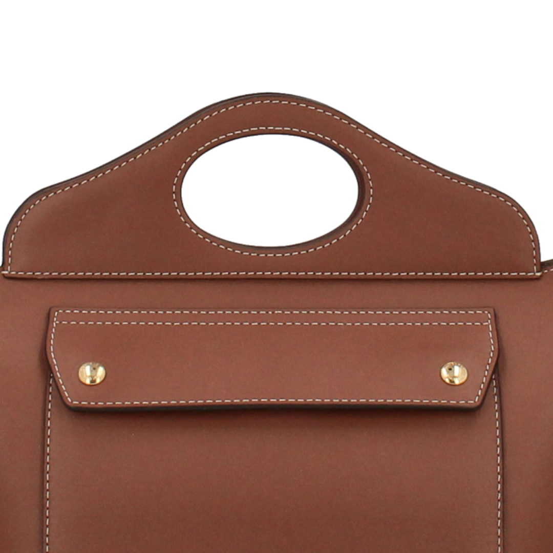 BURBERRY - バーバリー ソフトポケット トートバッグ カーフレザー