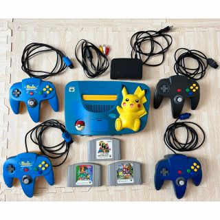 NINTENDO 64 - Nintendo64 ピカチュウ ブルー＆イエローverの通販 by ...