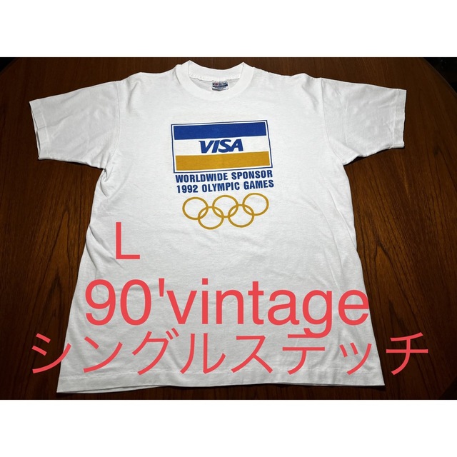 90'ヴィンテージ  シングルステッチ　VISA OLYMPIC Tシャツ