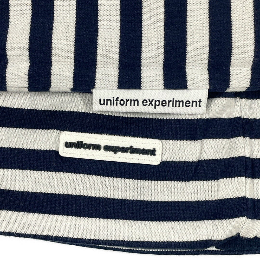 uniform experiment(ユニフォームエクスペリメント)のUNIFORM EXPERIMENT ユニフォームエクスペリメント 17SS リバーシブル スター 半袖Ｔシャツ ネイビー×ホワイト 1 正規品 / A983 メンズのトップス(Tシャツ/カットソー(半袖/袖なし))の商品写真