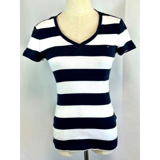 トミーヒルフィガー(TOMMY HILFIGER)のTOMMY HILFIGER トミーヒルフィガーレディースVネックTシャツ(Tシャツ(半袖/袖なし))