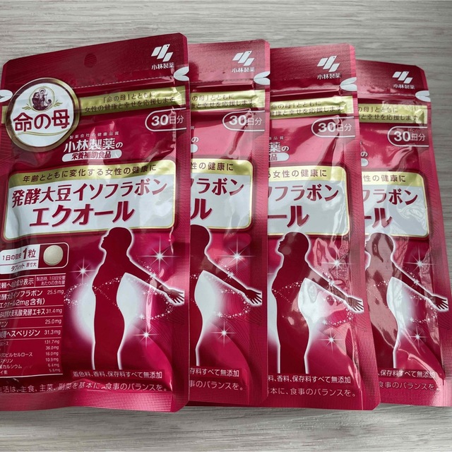 新品未開封 小林製薬の栄養補助食品 発酵大豆イソフラボン エクオール