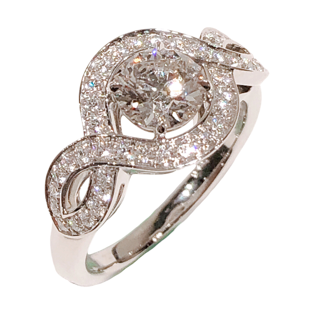 ハリーウィンストン HARRY WINSTON リリークラスターダイヤ【中古