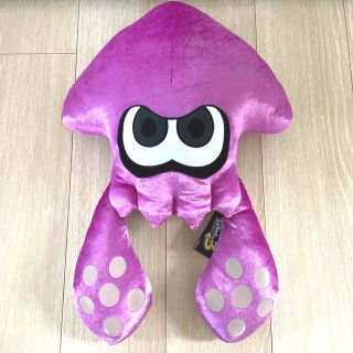 ニンテンドウ(任天堂)のスプラトゥーン3 ダイカットクッション ぬいぐるみ イカ パープル(ぬいぐるみ)