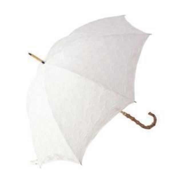 フェイラー》ホワイトマーガレット 長日傘 レース ホワイト 新品♬ 母