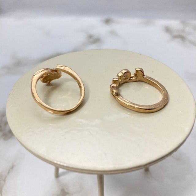 GNE 8号 ビンテージ 金　ゴールド ハート　LOVE　ラブ 指輪　リング レディースのアクセサリー(リング(指輪))の商品写真