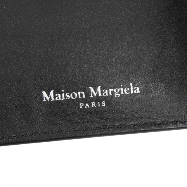 Maison Martin Margiela(マルタンマルジェラ)の【本物保証】 箱付 超美品 メゾンマルジェラ MAISON MARGIELA 二つ折り財布 マネークリップ付ウォレット レザー 黒 シンプル SA1UI0018 メンズのファッション小物(折り財布)の商品写真