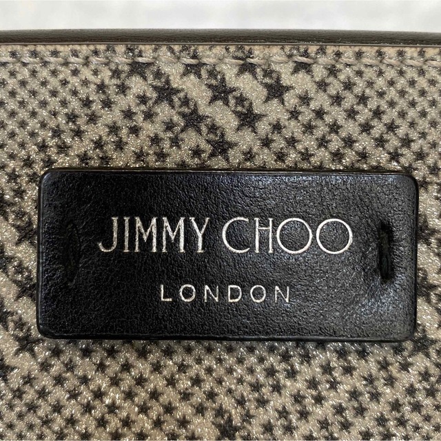 美品】JIMMY CHOO MALLEY シルバーチェーン クロスボディバッグ-