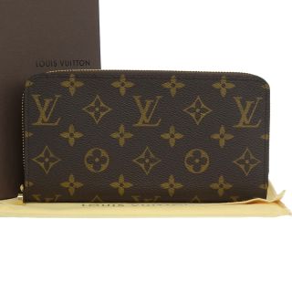 ルイヴィトン(LOUIS VUITTON)の【本物保証】 布袋・箱付 新品同様 ルイヴィトン LOUIS VUITTON モノグラム ジッピーウォレット ラウンドファスナー長財布 M60017(財布)