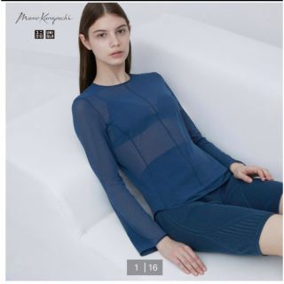 マメ(mame)の値下げ☆UNIQLO シアークルーネックT M(カットソー(長袖/七分))