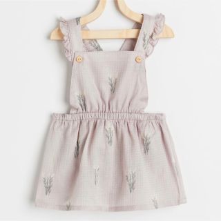 エイチアンドエム(H&M)のH&M コットンサロペットスカート　6-9month 75cm 美品(ロンパース)