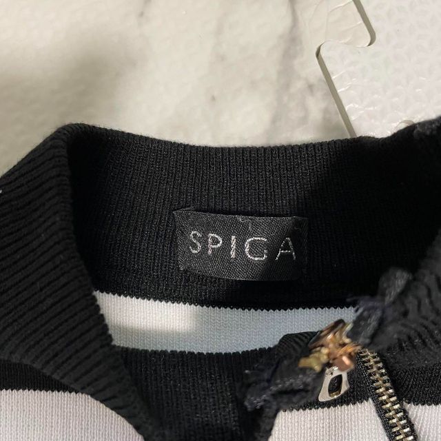 SPIGA(スピーガ)のSPIGA♡ボーダーノースリニット♡ 新品　S レディースのトップス(ニット/セーター)の商品写真