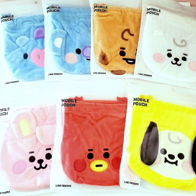 BT21 フェイスポーチ  セット♪COOKYクッキー