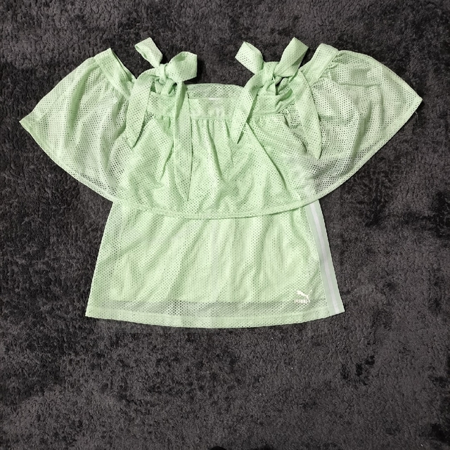 PUMA(プーマ)のPUMA Mサイズ リボンショルダー オフショル レディースのトップス(シャツ/ブラウス(半袖/袖なし))の商品写真