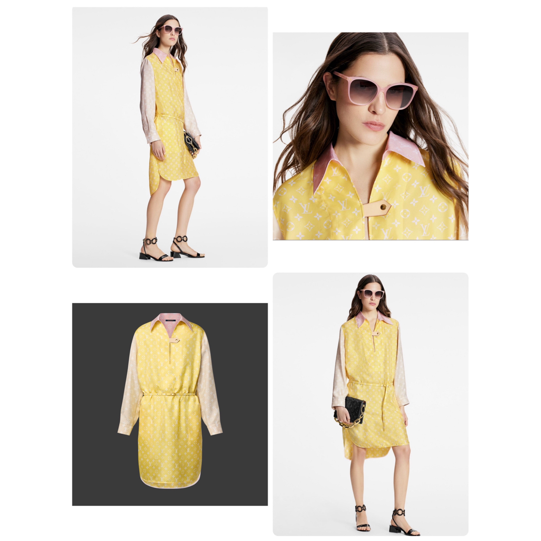 LOUIS VUITTON - 【正規品】VUITTON シャツワンピース ベルト付き