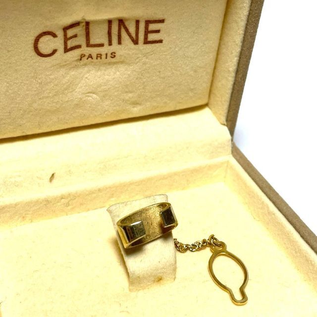 celine(セリーヌ)のセリーヌ ネクタイピン ゴールド リング型 箱付き 冠婚葬祭 スーツ ネクタイ メンズのファッション小物(ネクタイピン)の商品写真