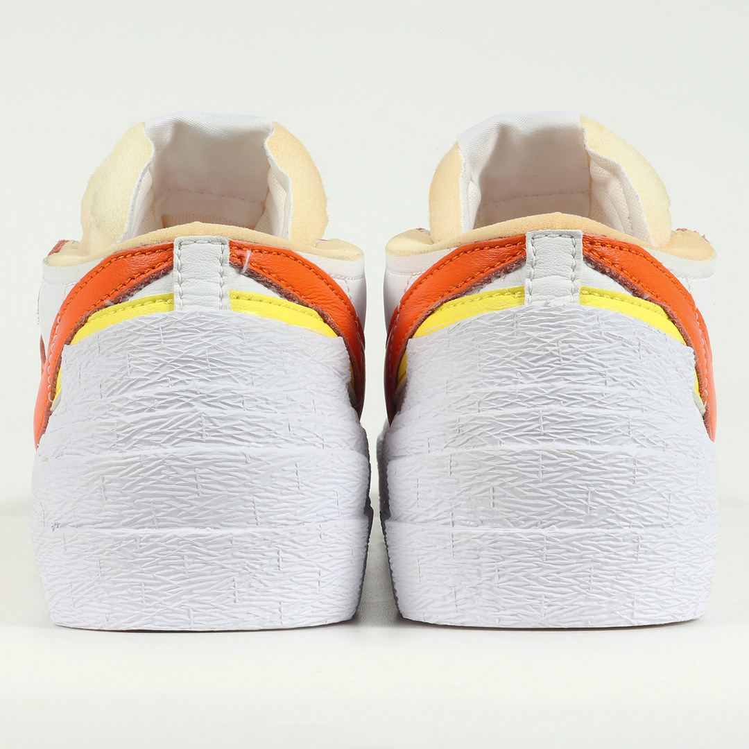 Sacai サカイ NIKE BLAZER LOW / SACAI MAGMA ORANGE (DD1877-100) 21SS ナイキ ブレザー  ロー ホワイト マグマオレンジ 白 サイズ：US8 26.0cm スニーカー コラボ 【メンズ】【中古】【新品同様】