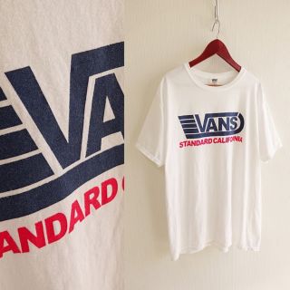 スタンダードカリフォルニア(STANDARD CALIFORNIA)のスタンダードカリフォルニア スタカリ VANS コラボ Tシャツ 白 L M(Tシャツ/カットソー(半袖/袖なし))