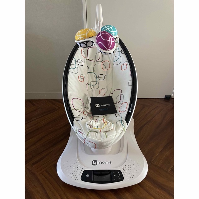 ママルー 電動バウンサー 4moms mamaRoo plush シルバー 美品